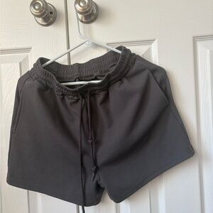 Dark Gray Casual Shorts